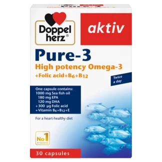 Illustration of the product packaging Doppelherz aktiv Pure-3 front view